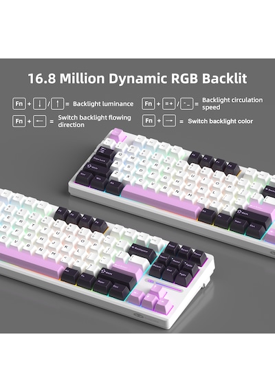 Magegee Light87 87 Tuş Rgb Hot-swap Kablosuz Mekanik Gaming Klavye