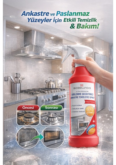 Doğal Kirlenme Ankastre Temizleyici Sprey 500 Ml 2'li Set Diğer