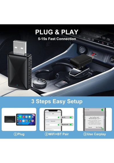 2 In 1 Kablosuz Carplay Adaptörü, Tak Ve Çalıştır Magic Link Carplay Kararlı Hızlı Bağlantı, Fabrika Kablolu Dönüştürme Kablosuz Carplay Dongle/android Otomobil Adaptörü 2016 +, İphone İos 9+ Belirtilmemiş 2 In 1 Kablosuz Carplay Adaptörü, Tak Ve Çalıştır Magic Link Carplay Kararlı Hızlı Bağlantı, Fabrika Kablolu Dönüştürme Kablosuz Carplay Dongle/android Otomobil Adaptörü 2016 +, İphone İos 9+ Belirtilmemiş