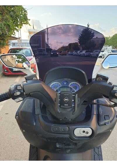 Motocam Sym Gts Evo 250 Ön Cam 2006-2015 Model 53cm Siyah Renkli 4mm