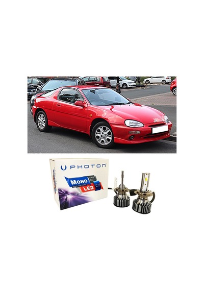 Mazda Mx3 Led Xenon Uzun + Kısa Far Ampulü H4 Mono Yeni Seri Beyaz