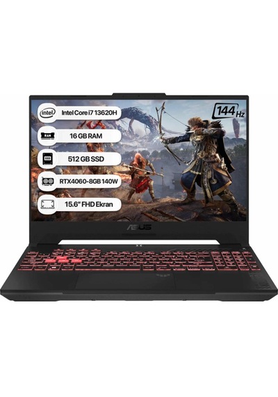 Asus Tuf Gaming FX507VV-lP243 i7-13620H16 GB 512 GB RTX 4060 15.6" Dizüstü Bilgisayar (Yenilenmiş)