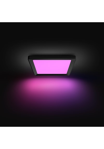 Philips Hue Tento Siyah Sıva Üstü Rgb Akıllı Led Panel Tavan Armatürü 30x30cm 1340 Lumen Renkli