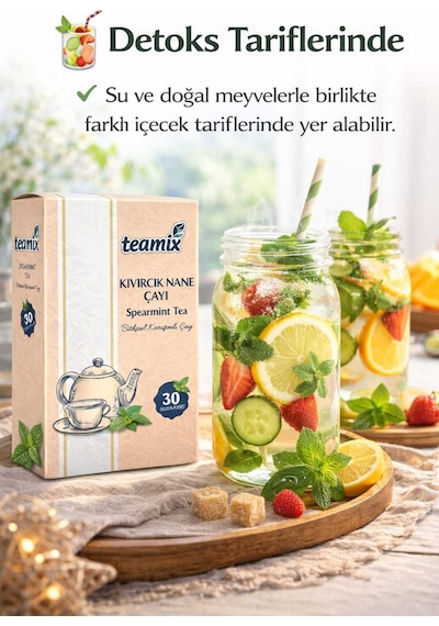 Kıvırcık Nane Çayı & Spearmint Tea 45 Gr 30 Süzen Poşet