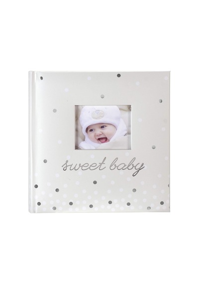 International Designs Sweet Baby Fotoalbum, 160 X 10 Cm, Weiß
