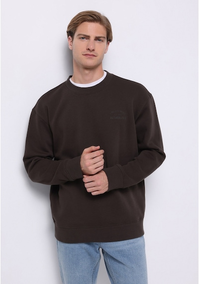 Colin's Colins Comfort Fit Erkek Kahverengi Sweatshirt Cl1076882 Q1.v2 Brw Kahverengi