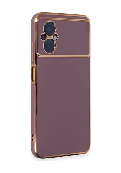 Xiaomi Poco M5 Uyumlu Kılıf Volet Silikon - Mor