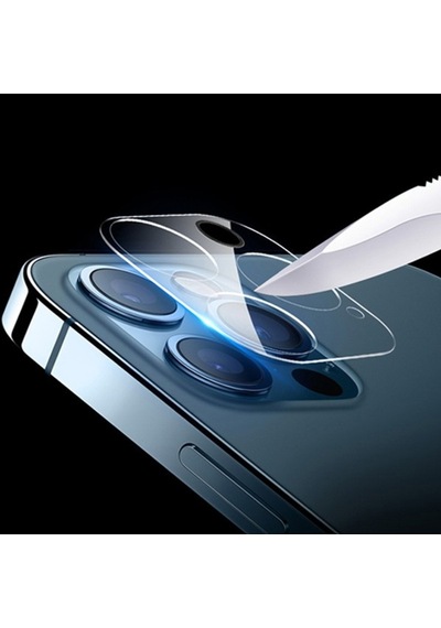 Apple  Uyumlu iPhone 12 Pro 6.1 9H 3D Full Tempered Cam Kamera Koruyucu