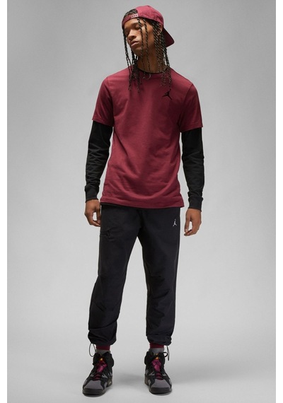 Nike Air Jordan Jumpman Ss Crew Mens Erkek Günlük Tişört Bordo