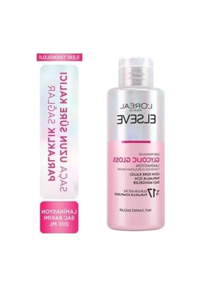 L'oreal Paris Elseve Glycolic Gloss Parlaklığı Saça Mühürleyen Laminasyon 5 Dakikada Durulanan Bakım 200 Ml Beyaz