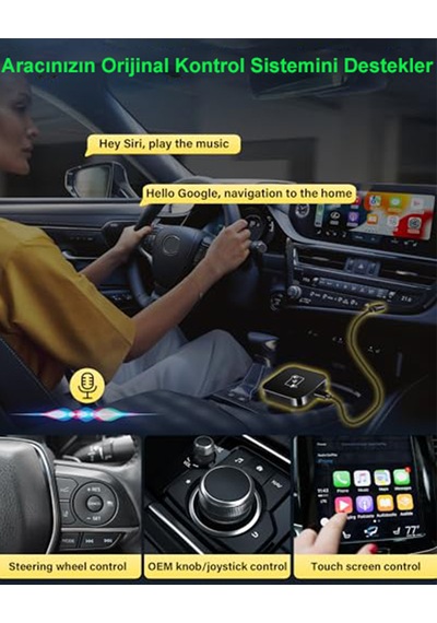 Magazashop Kablosuz Görüntü Aktarım Car Play Adaptörü Apple Ve Android Cihazlar Için Diğer