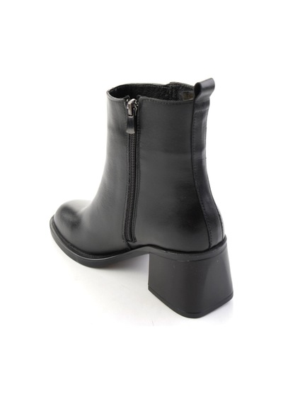 Bambi Siyah Hakiki Deri Kadın Bot & Bootie K02788002003