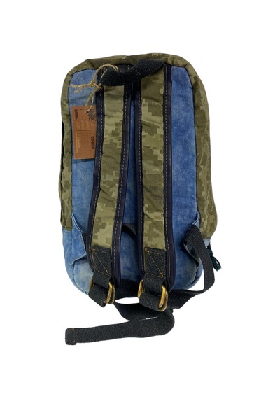 Old Cotton Cargo Kaliteli Mini Vintage Salaş Disayn Günlük Sırt Gezi Çantası 19 Cm X 34 Cm Açık Haki