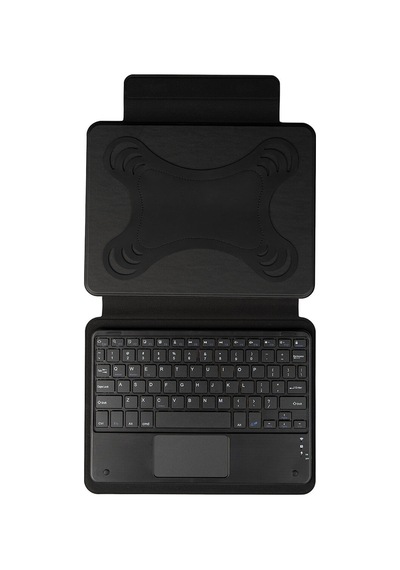 Frm Border Keyboard 8" İnç Universal Bluetooh Bağlantılı Standlı Klavyeli Tablet Kılıfı-siyah Arka Kapak