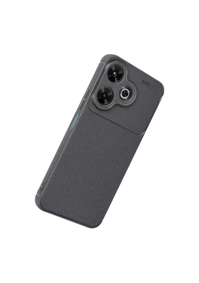 Mey İthalat Redmi 13 4g Kılıf Auto Focus Karbon Kapak - Gri