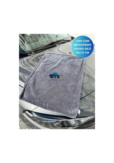 Mikrofiber Araç Kurulama Bezi 50x70 Cm 1000 Gsm, Çift Katlı, Çizmez, Koku Yapmaz 1 Adet