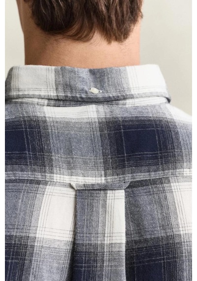 Gant Erkek Lacivert Kareli Poplin Gömlek-24718