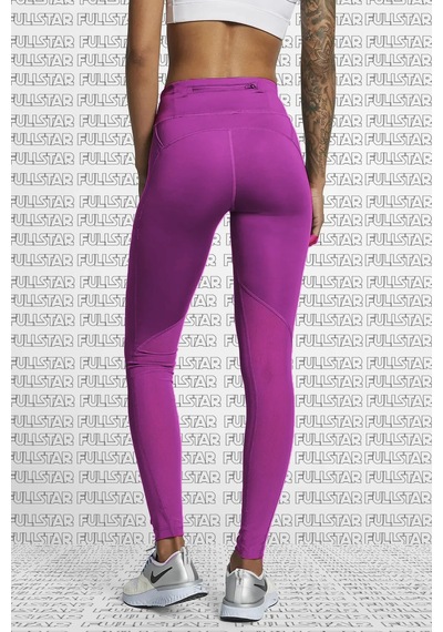 Nike Fast Running Leggings Full Length Leggings 3 Cepli Toparlayıcı Tam Boy Mor Tayt