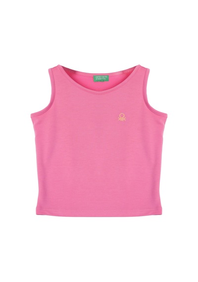 United Colors Of Benetton Kız Çocuk Atlet Bnt-g21279 Pembe