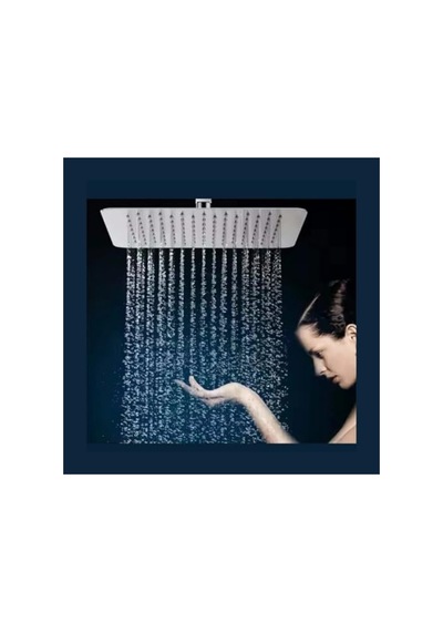 304 Paslanmaz Çelik Duş Başlığı, 25 Cm Kare Model 6998