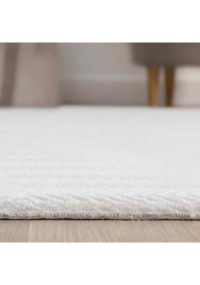 Krem Ton Sür Ton Kabartmalı Modern Halı - Mk0556krl