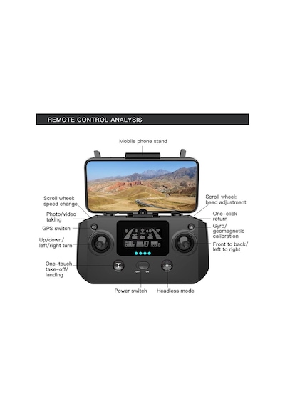 L700pro Fırçasız Motor Rc Quadcopter Gps Drone Hava Fotoğrafçılığı İçin Hd 4k Çift Kamera Katlanır