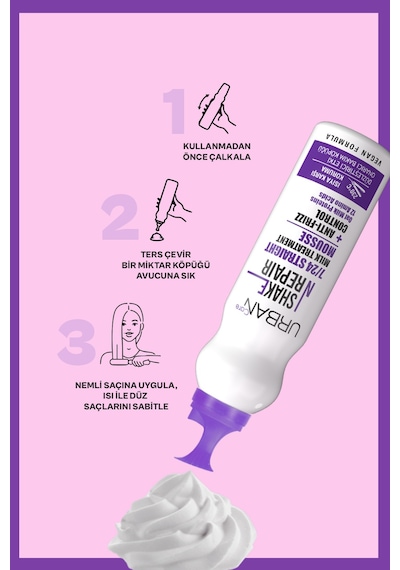 Urban Shake N Repair Heat Protection 7/24 Straight Milk Saç Bakım Köpük 150 ML
