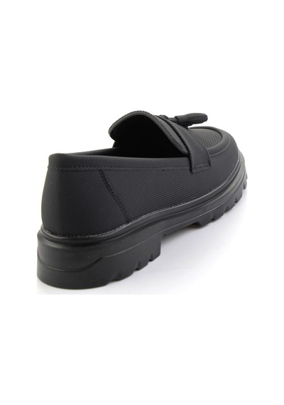 Bambi Siyah Kadın Loafer Ayakkabı K01536105137 Siyah