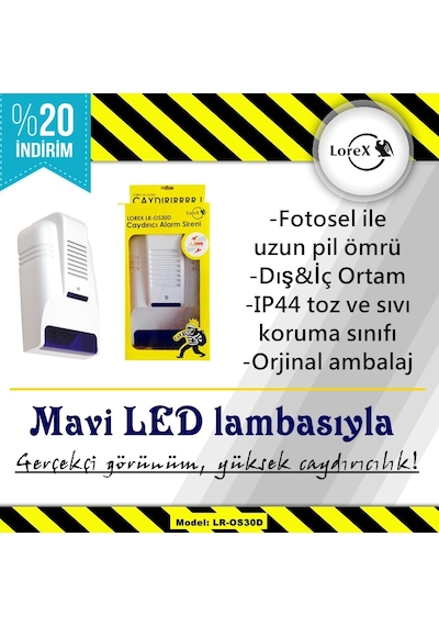 Lorex Lr-Os30D Caydırıcı Sahte Siren Alarm