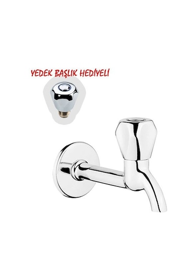 Klasik Uzun Musluk + Musluk Kapak Takımı Hediyeli