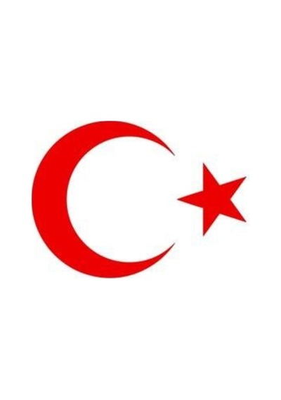 Ay Yıldız Sticker Kırmızı 20 Cm