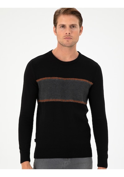 Pierre Cardin Erkek Siyah Kazak /triko 50296439-vr046 Siyah