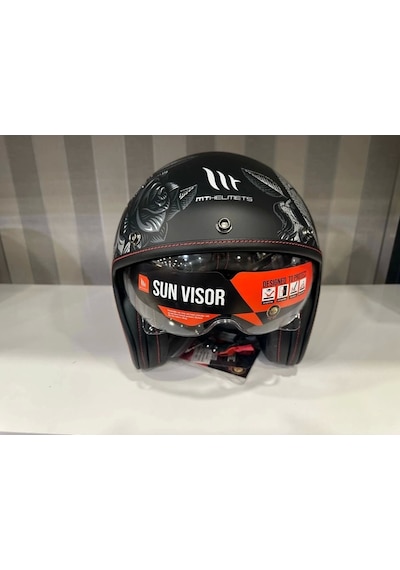 Mt Helmets Kask Mt Lemans 2 Sv Breakout B2 Mat Şeffaf Vizörlü Motosiklet Kaskı Siyah