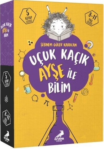 Uçuk Kaçık Ayşe ile Bilim Seti - 5 Kitap Takım - Şebnem Güler Karacan - Erdem Çocuk