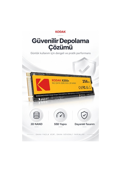 X250s 256gb M.2 Sata 2280 Ssd 520 Mb/s Okuma 500 Mb/s Yazma Hızlı Ssd