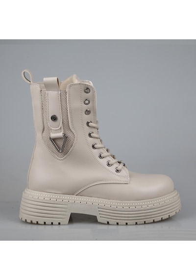 Pierre Cardin Pc-52417 Krem Kadın Bot Krem