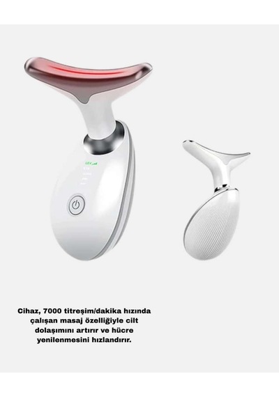 Kablosuz Şarjlı Yüz Sıkılaştırıcı Cihaz Ems Mikro Akım Anti-aging Aleti Çokrenkli
