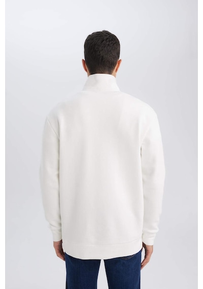 DeFacto 3 İplik Pamuklu Şardonlu İçi Polarlı Comfort Regular Fit Rahat Kalıp Dik Yaka Fermuarlı Kalın Sweatshirt D9067AXNSWT32 DeFacto 3 İplik Pamuklu Şardonlu İçi Polarlı Comfort Regular Fit Rahat Kalıp Dik Yaka Fermuarlı Kalın Sweatshirt D9067AXNSWT32