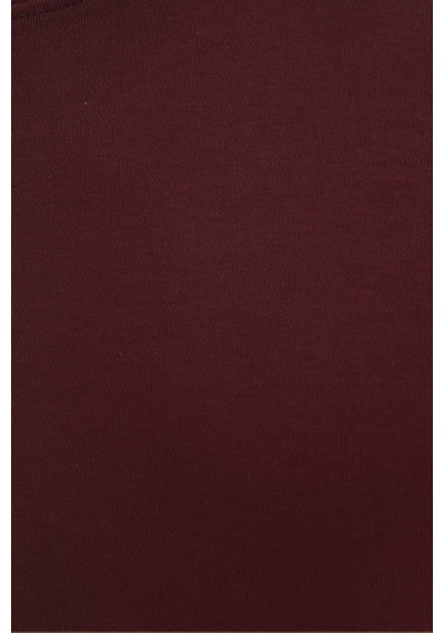 Tudors Unisex Oversize Geniş Kesim %100 Pamuk Yumuşak Dokulu Basic Bisiklet Yaka Bordo Tişört-40053 Bordo