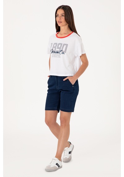 U.s. Polo Assn. Kadın Mavi Şort Jean 50305600-dn0022 Mıd Blue U.s. Polo Assn. Kadın Mavi Şort Jean 50305600-dn0022 Mıd Blue