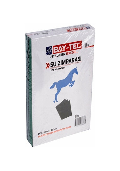 Baytec Su Zımparası 80kum 230mmx280mm Mk0258 3872 100 Lü Paket