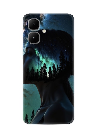 Infinix Smart 10 Kılıf Boutique Baskılı Resimli Woman İn Tree Pcode -004