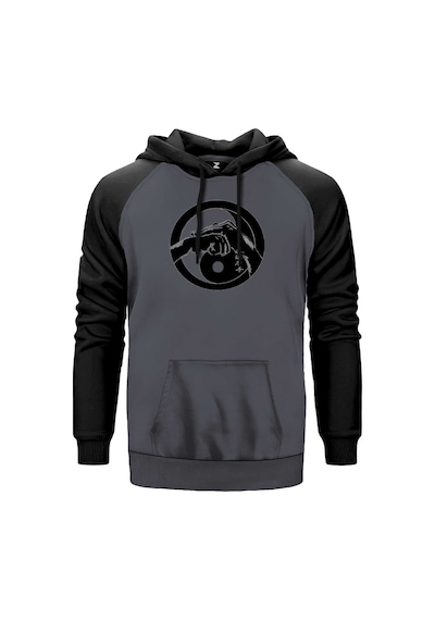 Shorin Ryu Karete Art Gri Renk Reglan Kol Sweatshirt Gri