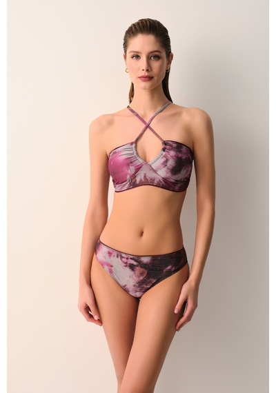 Suwen Batic Biyeli Straplez Bikini Üst Sb26184690690 Batik