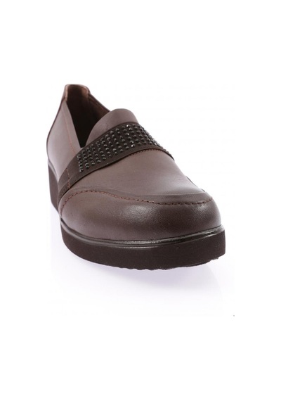 Dgn 1094-22k Kadin Kalin Taban Bantli Comfort Ayakkabi 1094-2106-R0685 Kahverengi