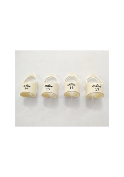 Alice Ap-30m2 Finger Picks Bej Parmak Tarzı Pena, Akustik Gitar Pena 14/15/16/17mm 4 Adet