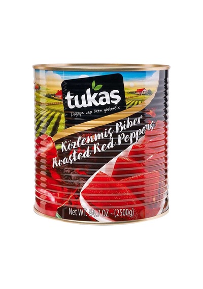Tukaş Köz Biber 2,5 Kg - Pratik Ve Lezzetli Konserve Sebze Tarı