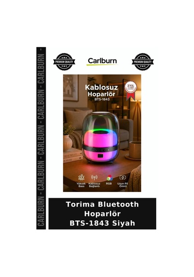 Özel Üretim Torima Bluetooth Hoparlör Bts-1843 Siyah Ses Kablosuz Alet Seyyar Cihaz