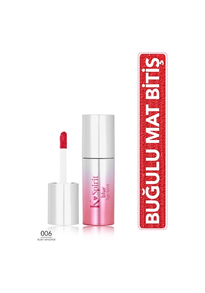 Flormar K-spirit Blur Lip Tint Blur Efektli & Nemlendirici Uzun Süre Kalıcı Ruj 006rubywhısper