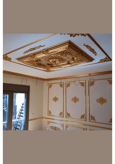 Diecor Dekoratif Polimer 40 Cm Avize Göbeği Patina 40 X 40 Model:xa70